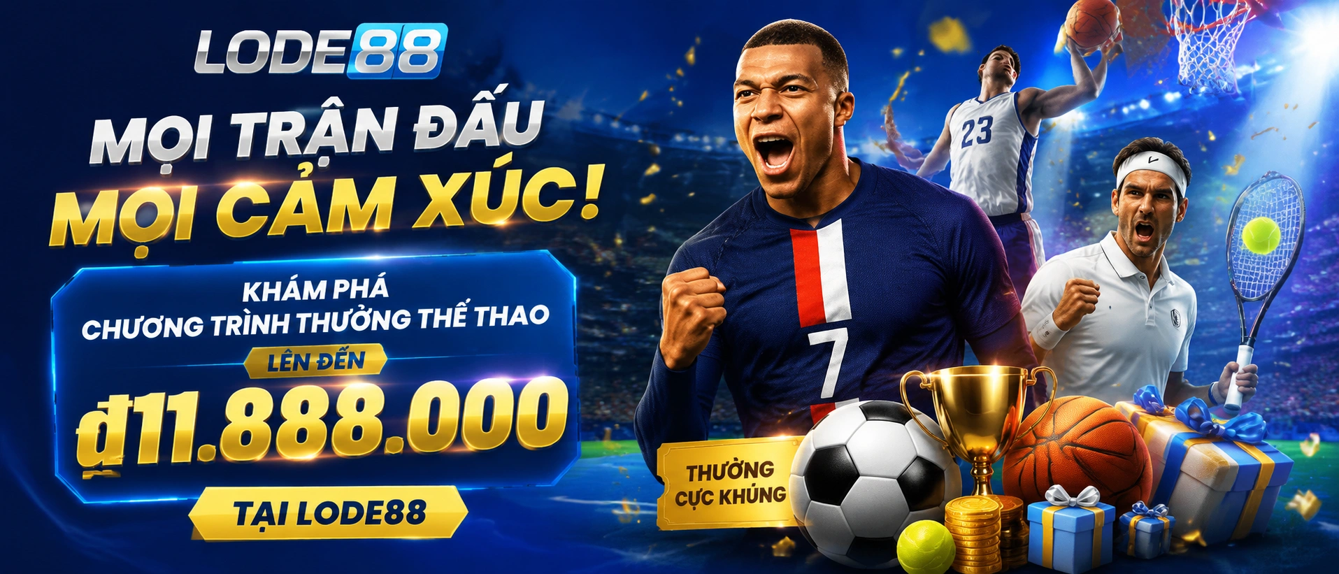 Hình ảnh chuyên mục bóng đá và các giải đấu nổi bật trên LODE88